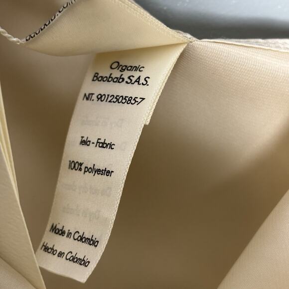 NWT Baobab Womens Marea Midi Dress Cover Up Resort Sand One Shoulder Slip Medium - Picture 13 of 16